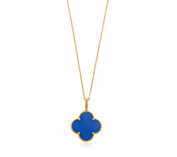 ¡®Lumi¡¯CLOVER 25MM NECKLACE TURQUOISE ROSE GOLD