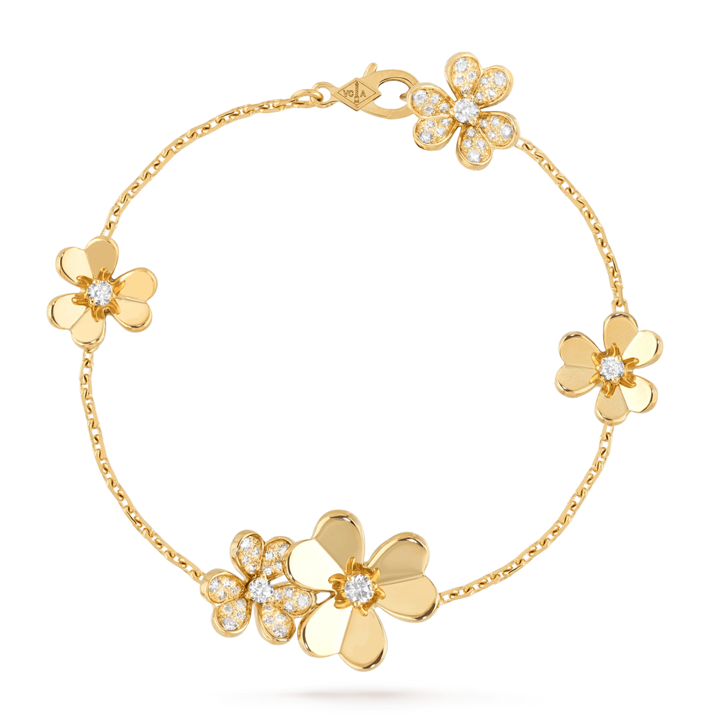 ¡®Lumi¡¯FRIVOLE GOLD 5 FLOWERS BRACELET