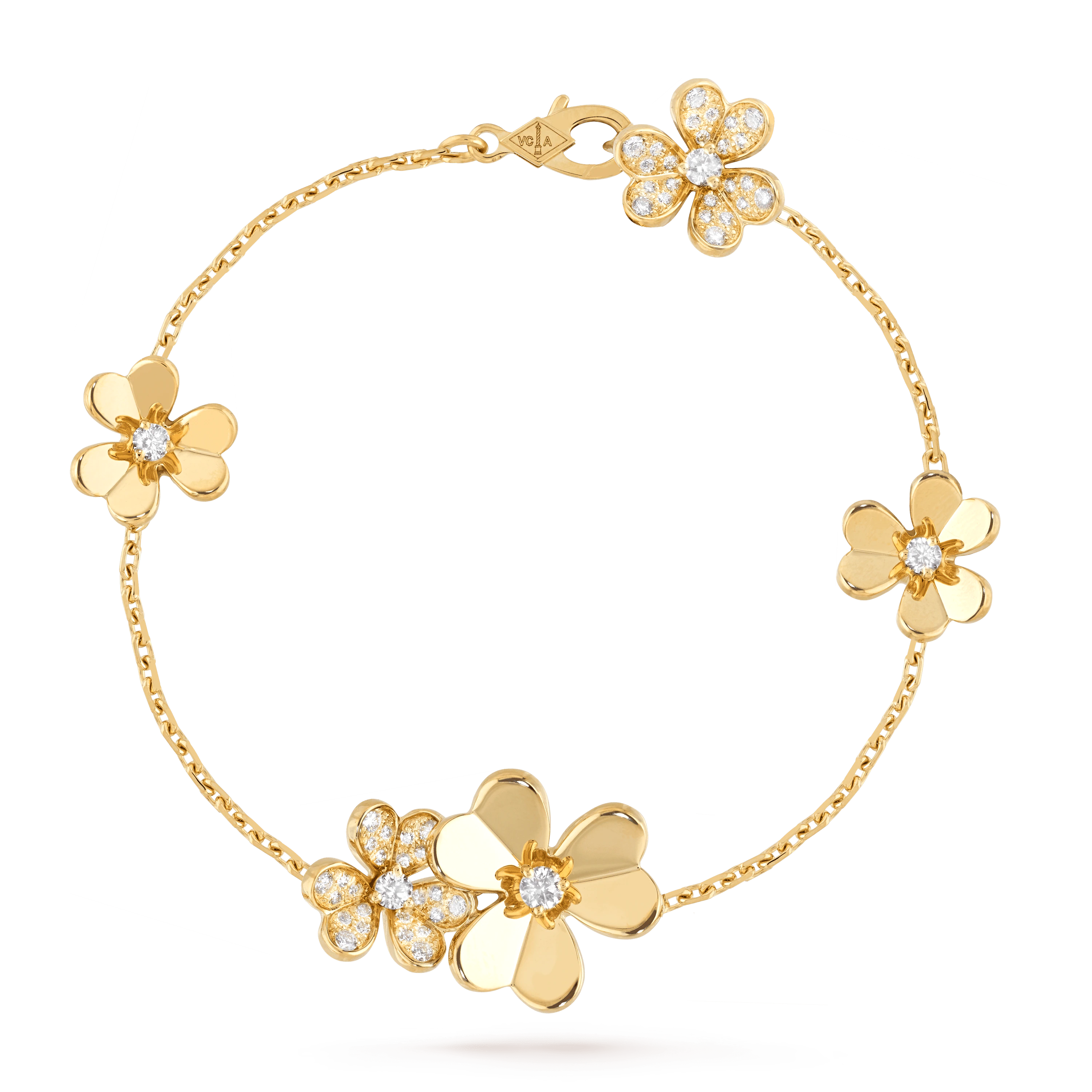 ¡®Lumi¡¯FRIVOLE GOLD 5 FLOWERS BRACELET