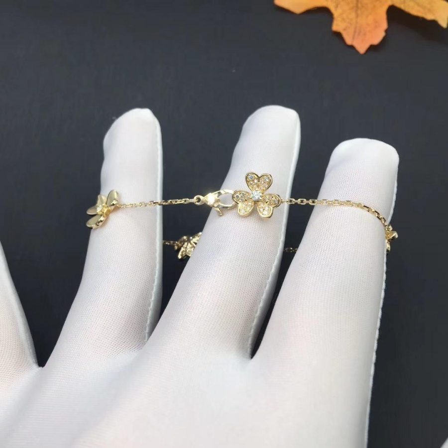 ¡®Lumi¡¯FRIVOLE GOLD 5 FLOWERS BRACELET