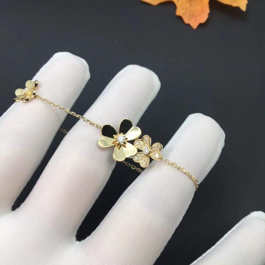 ¡®Lumi¡¯FRIVOLE GOLD 5 FLOWERS BRACELET