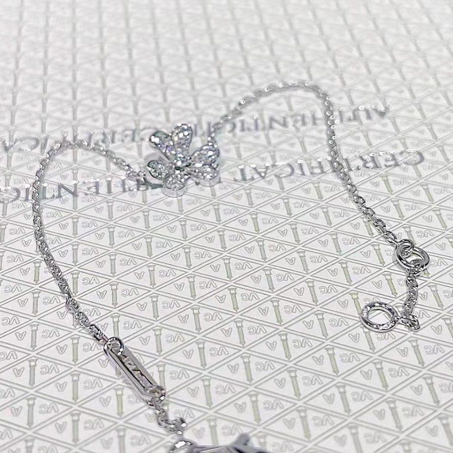 ¡®Lumi¡¯FRIVOLE SILVER FLOWER DIAMOND BRACELET