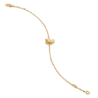 ¡®Lumi¡¯FRIVOLE GOLD FLOWER PINK MALACHITE BRACELET