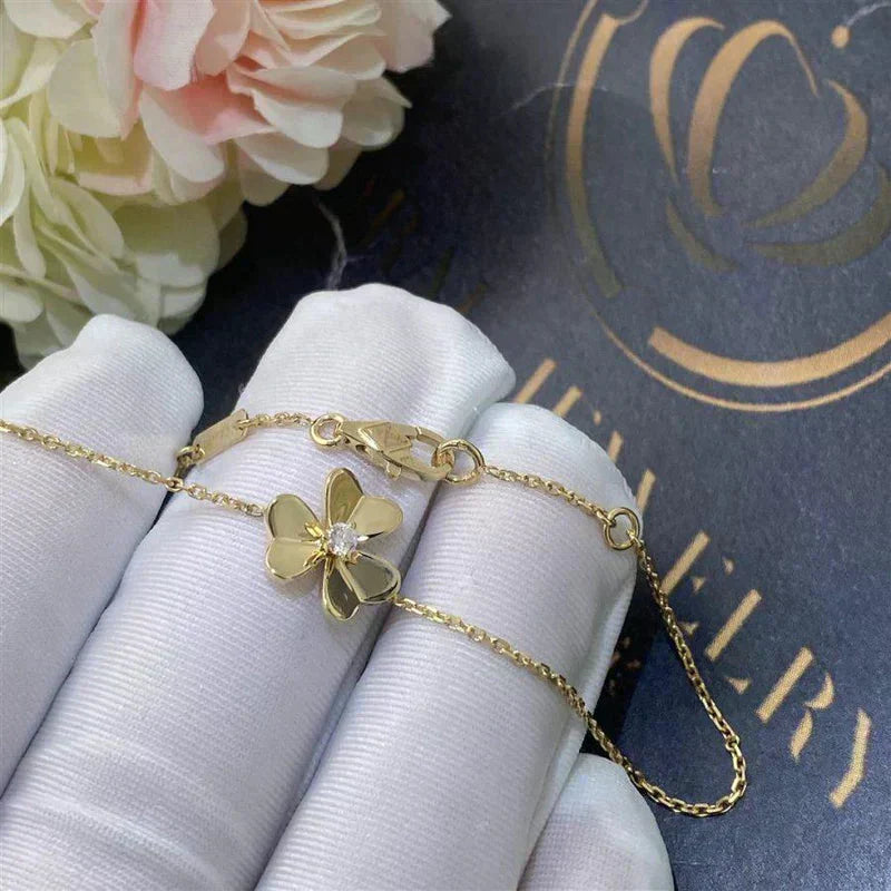 ¡®Lumi¡¯FRIVOLE GOLD FLOWER PINK MALACHITE BRACELET