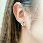 ¡®Lumi¡¯FRIVOLE  FLOWER MALACHITE EARRINGS