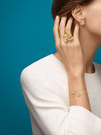 ¡®Lumi¡¯FRIVOLE GOLD FLOWER DIAMOND EARRINGS