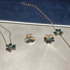 ¡®Lumi¡¯FRIVOLE  FLOWER MALACHITE EARRINGS