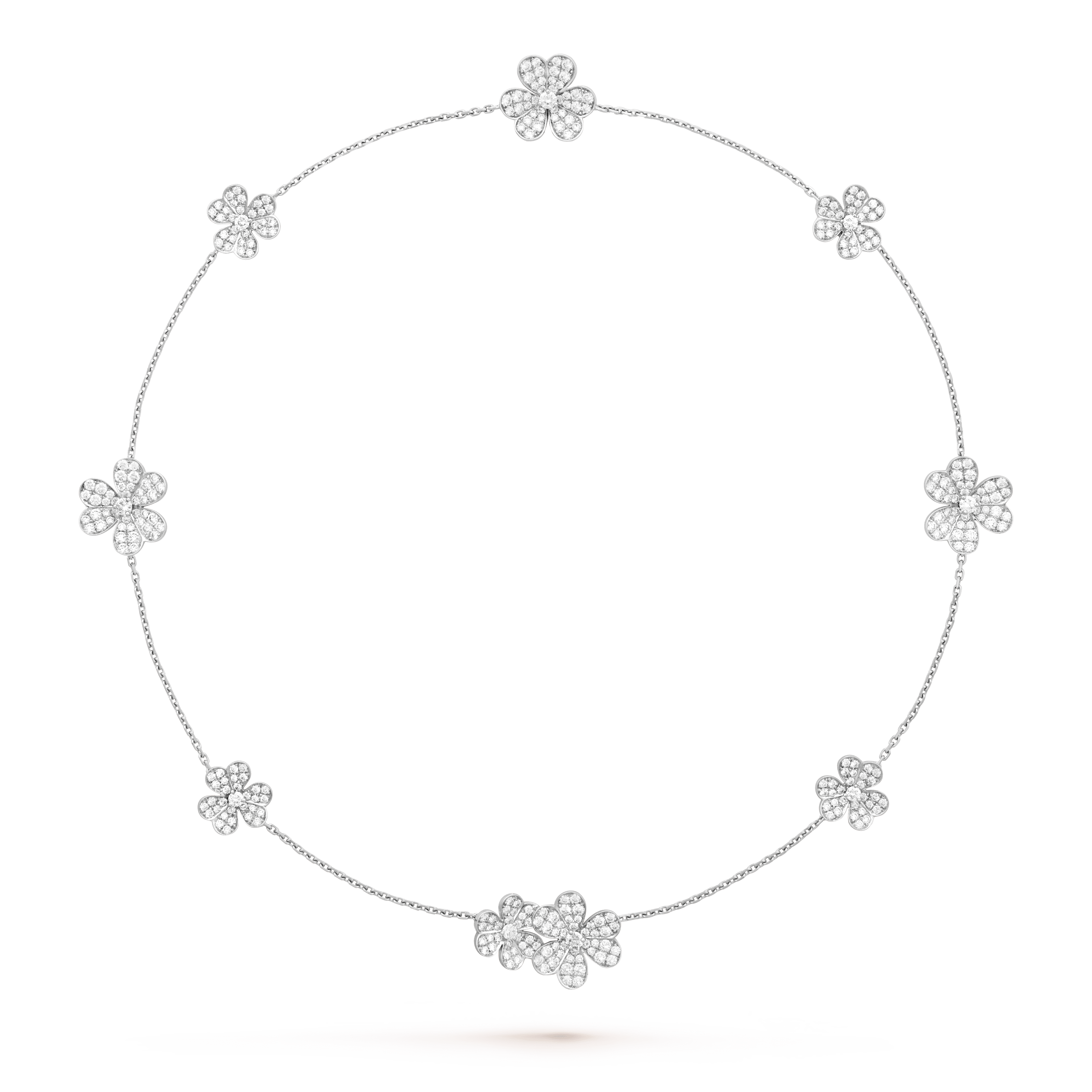 ¡®Lumi¡¯FRIVOLE SILVER 9 FLOWERS NECKLACE