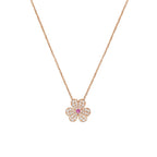 ¡®Lumi¡¯FRIVOLE ROSE GOLD FLOWER DIAMOND NECKLACE