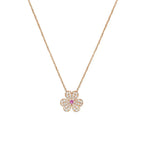 ¡®Lumi¡¯FRIVOLE ROSE GOLD FLOWER DIAMOND NECKLACE