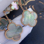 ¡®Lumi¡¯CLOVER EARRINGS DARK MOP 4 MOTIFS ROSE GOLD