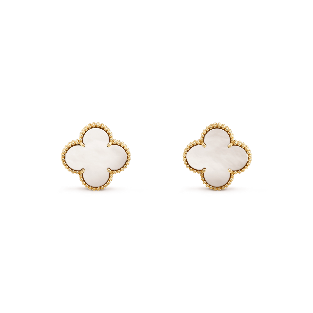 ¡®Lumi¡¯CLOVER MINI GOLD EARRINGS
