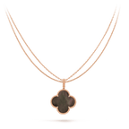¡®Lumi¡¯CLOVER 25MM GOLD DARK MOP BIG CLOVER NECKLACE