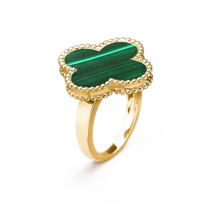 ¡®Lumi¡¯CLOVER MALACHITE RING