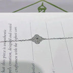 ¡®Lumi¡¯CLOVER  SINGLE FLOWER BRACELET SILVER