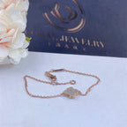 ¡®Lumi¡¯CLOVER WHITE MOP SINGLE FLOWER BRACELET