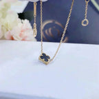 ¡®Lumi¡¯CLOVER ONYX SINGLE FLOWER BRACELET