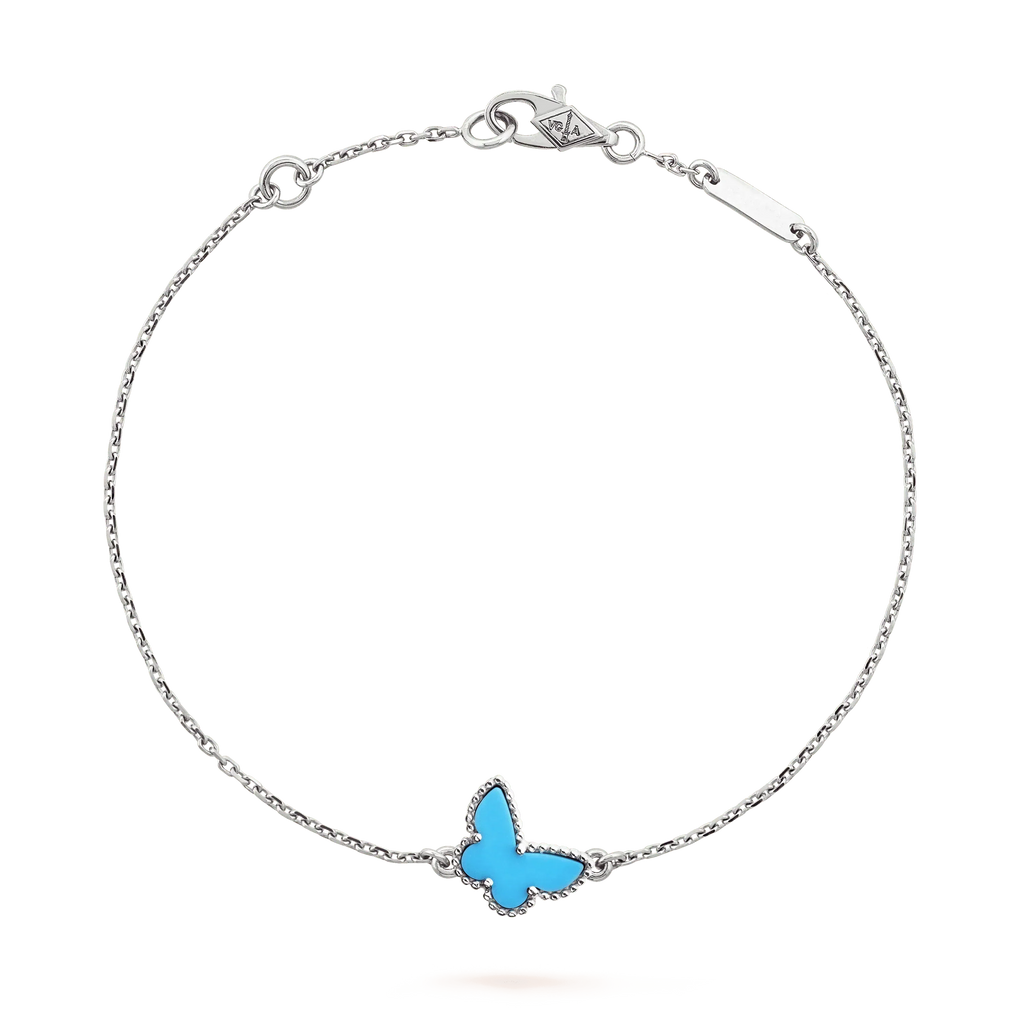 ¡®Lumi¡¯BUTTERFLY TURQUOISE BUTTERFLY BRACELET SILVER