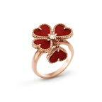 ¡®Lumi¡¯SWEET CLOVER CARNELIAN RING