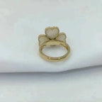 ¡®Lumi¡¯SWEET CLOVER WHITE MOP RING
