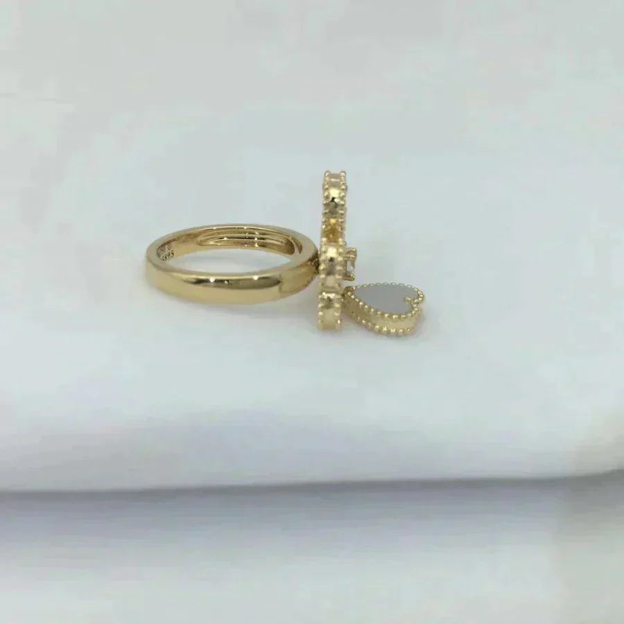 ¡®Lumi¡¯SWEET CLOVER WHITE MOP RING