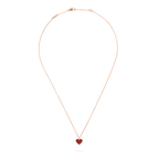 ¡®Lumi¡¯SWEET CLOVER CARNELIAN HEART NECKLACE