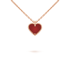 ¡®Lumi¡¯SWEET CLOVER CARNELIAN HEART NECKLACE