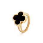 ¡®Lumi¡¯CLOVER ONYX RING