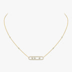 [Imperial Jewelrys] Move Pave_ Rose Gold Diamond Necklace