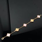 [Lumi jewelry] CLOVER 5 MOTIFS  PINK MOP BRACELET COLLECTION