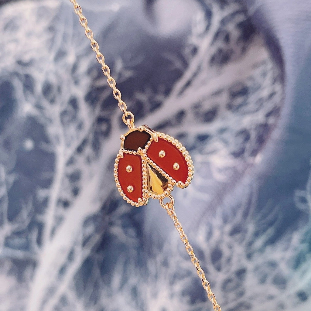 ¡®Lumi¡¯LUCKY SPRING 1 MOTIF PINK GOLD BRACELET