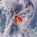 ¡®Lumi¡¯LUCKY SPRING 1 MOTIF PINK GOLD BRACELET