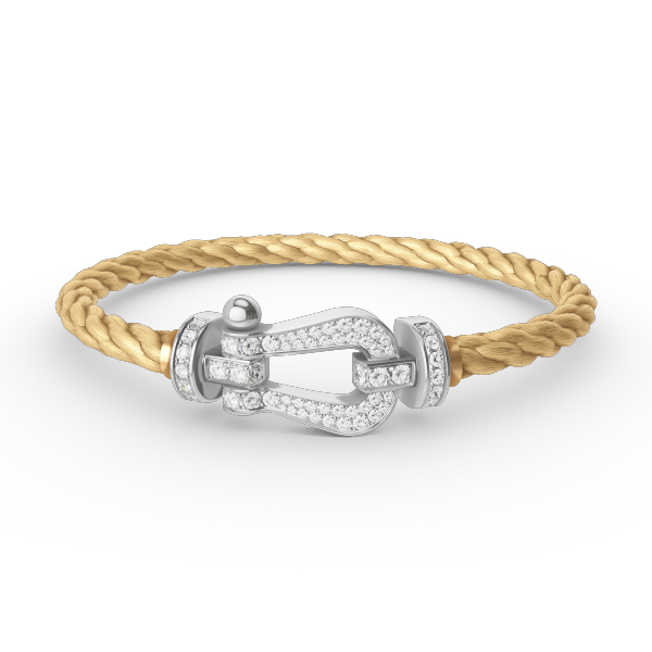 ¡®Lumi¡¯FORCE LARGE HORSESHOE FULL DIAMOND BRACELET SILVER