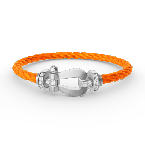 ¡®Lumi¡¯FORCE LARGE HORSESHOE HALF DIAMOND BRACELET SILVER