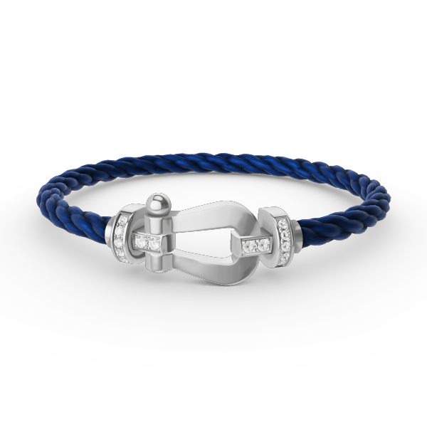 ¡®Lumi¡¯FORCE LARGE HORSESHOE HALF DIAMOND BRACELET SILVER