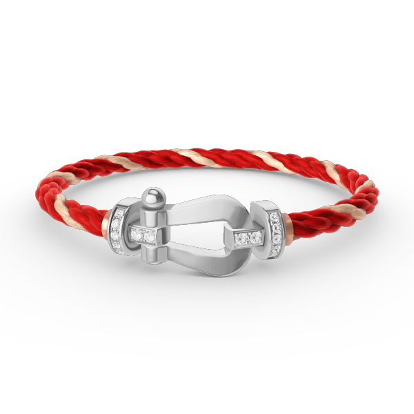 ¡®Lumi¡¯FORCE LARGE HORSESHOE HALF DIAMOND BRACELET SILVER