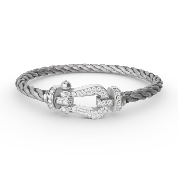 ¡®Lumi¡¯FORCE LARGE HORSESHOE FULL DIAMOND BRACELET SILVER