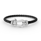 ¡®Lumi¡¯FORCE LARGE HORSESHOE FULL DIAMOND BRACELET SILVER