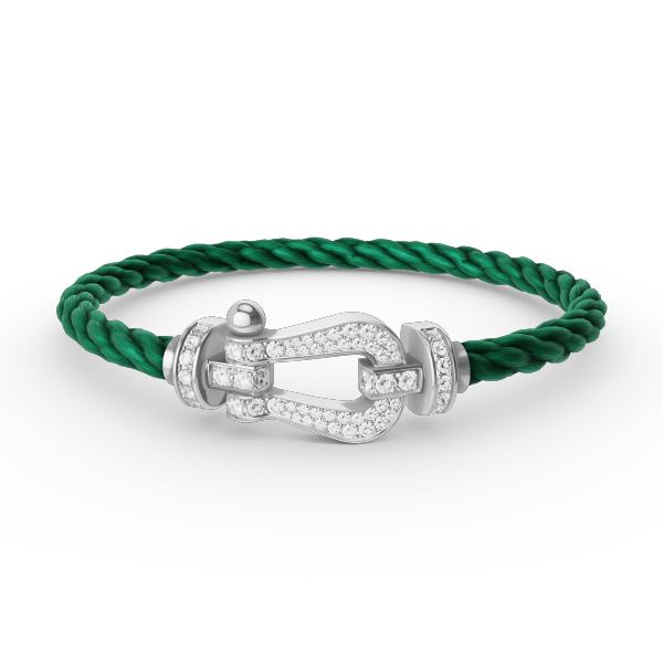 ¡®Lumi¡¯FORCE LARGE HORSESHOE FULL DIAMOND BRACELET SILVER