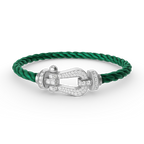 ¡®Lumi¡¯FORCE LARGE HORSESHOE FULL DIAMOND BRACELET SILVER