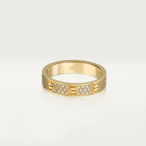 ¡®Lumi¡¯LOVE RING 3.6MM DIAMOND PAVED